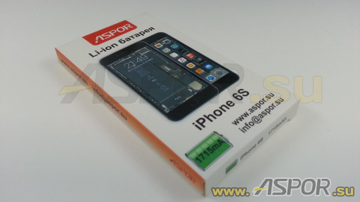 Аккумулятор ASPOR для iPhone 6S