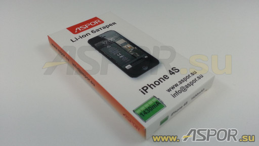 Аккумулятор ASPOR для iPhone 4S
