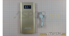 Внешний аккумулятор ASPOR Q388 (Power Bank), золото