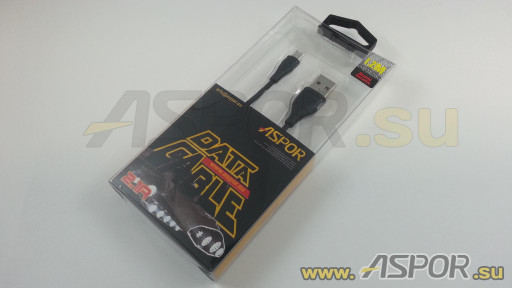 Кабель ASPOR AC-01, micro USB, черный