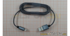 Кабель ASPOR A158, lightning USB, черный