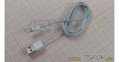Кабель ASPOR MFI, lightning USB, белый