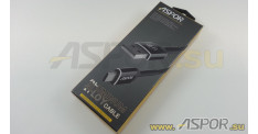 Кабель ASPOR A121, micro USB, черный