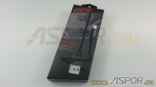 Кабель ASPOR AC-11, micro USB, черный