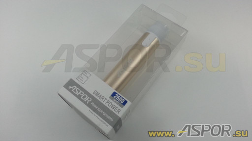 Внешний аккумулятор ASPOR A311 (Power Bank), золото