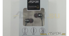 Наушники ASPOR A203 (черный) + микрофон