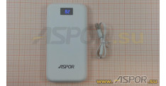 Внешний аккумулятор ASPOR A386 (Power Bank), белый