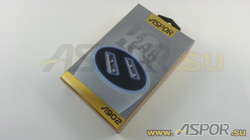 Автомобильное зарядное ASPOR A902, USB