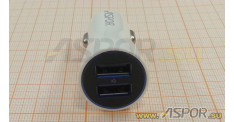 Автомобильное зарядное ASPOR A902, USB