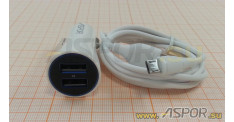 Автомобильное зарядное устройство ASPOR A902C + кабель micro USB