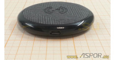 Беспроводное зарядное устройство ASPOR A520, черный круглое 1000 mAh