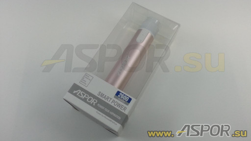 Внешний аккумулятор ASPOR A311 (Power Bank), розовое золото