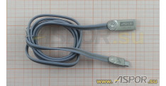 Кабель ASPOR AC-15, micro USB, серый, 1.2м
