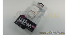 Зарядное устройство ASPOR A828, USB + кабель Lightning