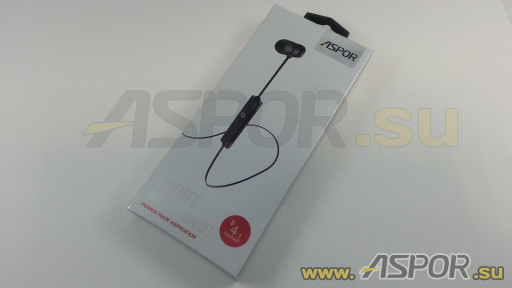 Наушники Aspor A611 (Bluetooth 4.1) + микрофон (черный)
