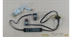 Наушники Aspor A611 (Bluetooth 4.1) + микрофон (серый)