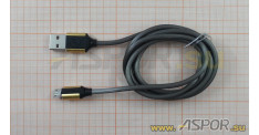 Кабель ASPOR A155 micro USB, золото