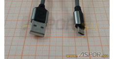 Кабель ASPOR A155 micro USB, серебро