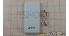 Внешний аккумулятор ASPOR A336 (Power Bank), белый