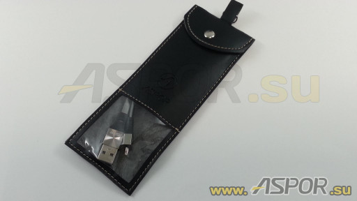 Кабель ASPOR A159, lightning USB, серый