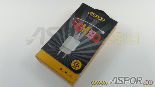 Зарядное устройство ASPOR A818 Plus, USB + кабель micro USB