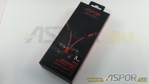 Наушники Aspor A612 (Bluetooth 4.1) + микрофон (черный)