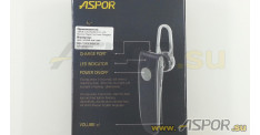 BLUETOOTH-гарнитура Aspor A601 (Bluetooth v4.0), серый