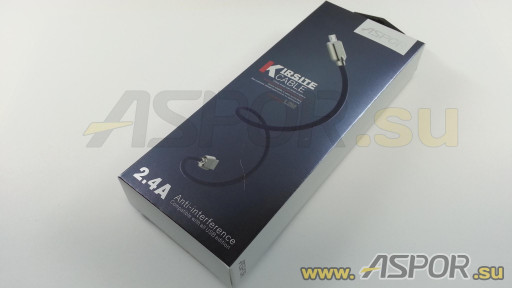 Кабель ASPOR A116, micro USB, синий