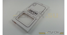 Задняя накладка ASPOR для iPhone X/XS серия SIMPLE, белая