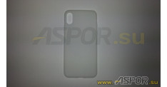 Задняя накладка ASPOR для iPhone X/XS серия SIMPLE, белая
