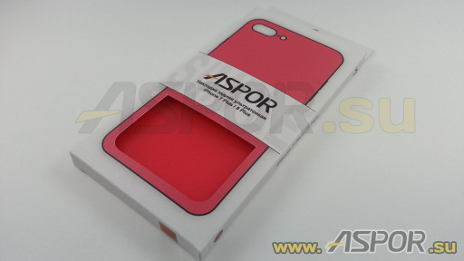 Задняя накладка ASPOR для iPhone 7 Plus/8 Plus (5.5") , серия SIMPLE, красная