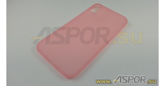 Задняя накладка ASPOR для iPhone X/XS серия SIMPLE, розовая