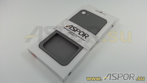 Задняя накладка ASPOR  для iPhone 7/8 (4.7") серия SIMPLE, черная