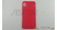 Задняя накладка ASPOR для iPhone XS Max серия SIMPLE, красная