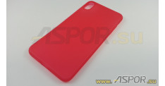 Задняя накладка ASPOR для iPhone XS Max серия SIMPLE, красная