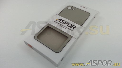 Задняя накладка ASPOR  для iPhone 7/8 (4.7") серия SIMPLE, серая