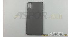Задняя накладка ASPOR для iPhone XS Max серия SIMPLE, черная