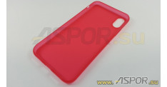 Задняя накладка ASPOR для iPhone X/XS серия SIMPLE, красная