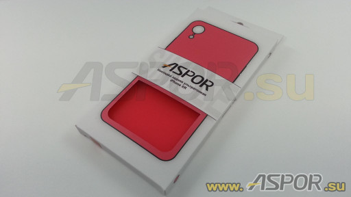 Задняя накладка ASPOR для iPhone XR серия SIMPLE, красная