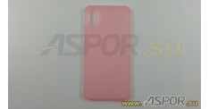 Задняя накладка ASPOR для iPhone XS Max серия SIMPLE, розовая