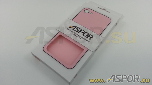 Задняя накладка ASPOR  для iPhone 7/8 (4.7") серия SIMPLE, розовая