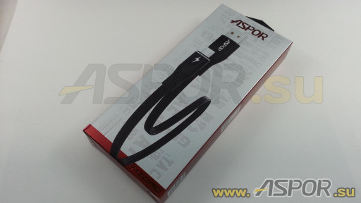 Кабель ASPOR A111, micro USB, черный