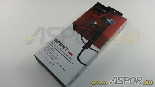 Наушники Aspor A609 (Bluetooth 4.1) + микрофон, черный