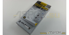 Зарядное устройство ASPOR A830, USB + кабель micro