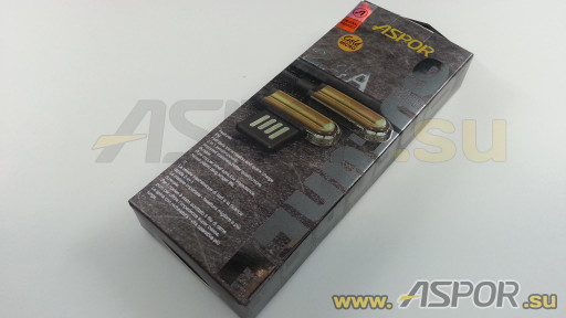 Кабель ASPOR A118, micro USB, черный/золото