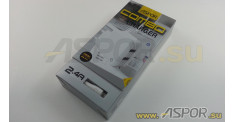 Зарядное устройство ASPOR A830, USB + кабель Lightning