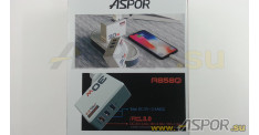 Зарядное устройство ASPOR A858Q, USB + быстрая зарядка + кабель Lightning