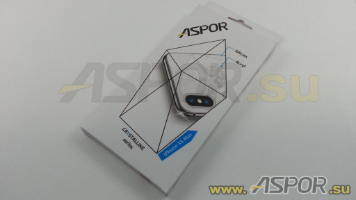 Задняя накладка ASPOR для iPhone XS Max , серия CRYSTALLINE, прозрачная