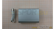 Внешний аккумулятор ASPOR A329 (Power Bank), серебро