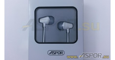 Наушники ASPOR A207 (белый) + микрофон
